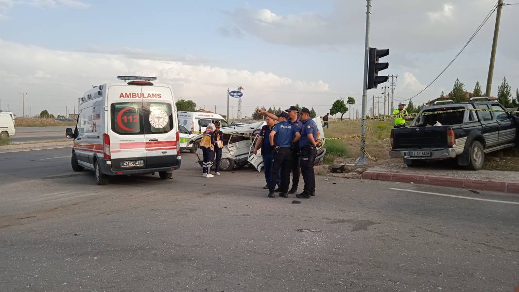 Konya merkezde feci kaza... Karı koca hayatını kaybetti 4