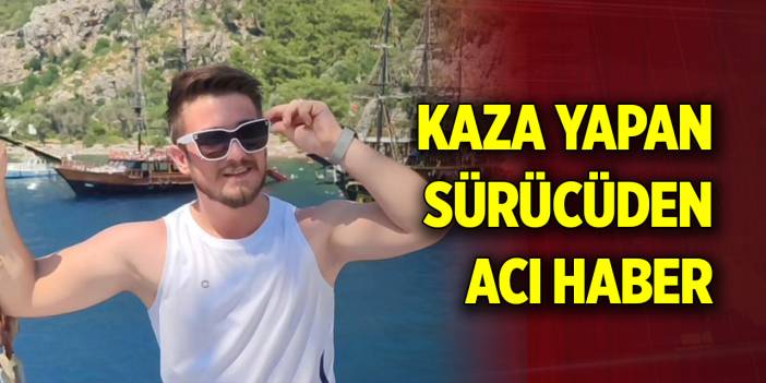 Kayganlaşan yolda kaza yapan genç sürücüden acı haber