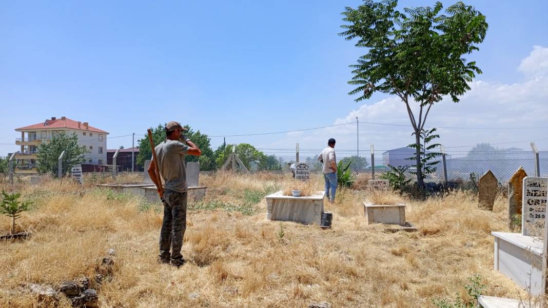 Yangın yürekleri sızlattı! Mezarlar alev alev yandı 6