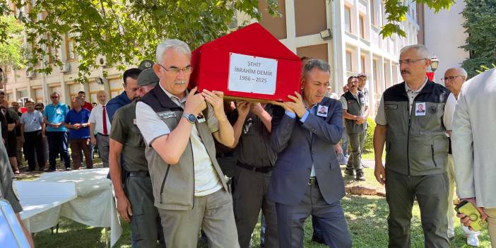 Yangında şehit olan orman personeli İbrahim Demir'in cenazesi törenle Konya'ya uğurlandı