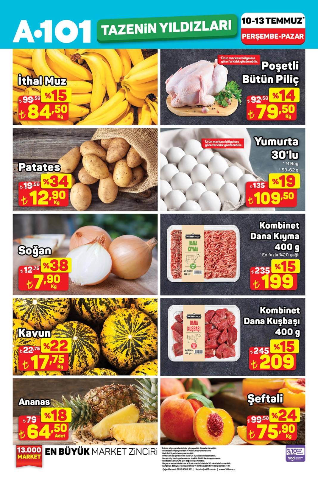 A101 Haftanın yıldızları kataloğu (11-13 Temmuz 2025) 1