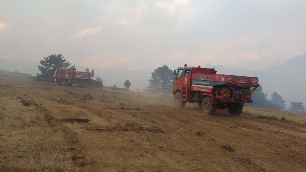 Konya'daki orman yangını 2'nci gününde 6