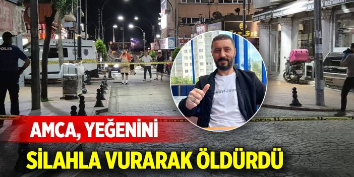 Amca, yeğenini silahla vurarak öldürdü