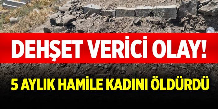 Dehşet verici olay... 5 aylık hamile kadını öldürdü