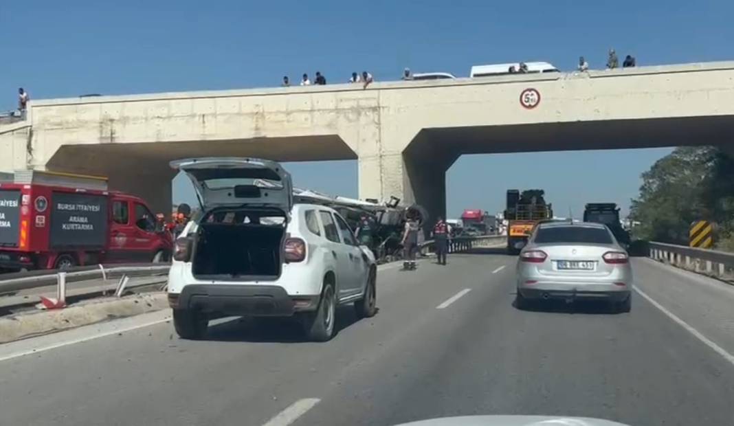 Bursa'daki sürücü feci şekilde can verdi 2