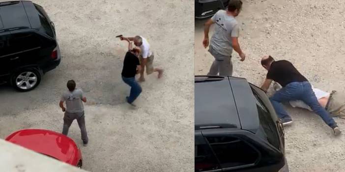 Otopark ücreti tartışmasında müşterisini vurdu; kavga anları kamerada