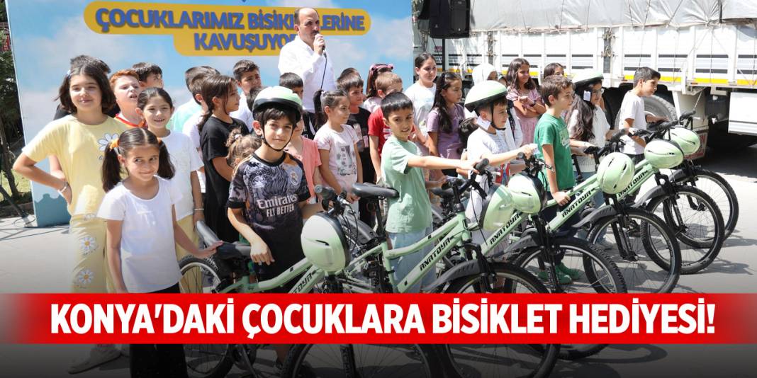 Konya'daki çocuklara bisiklet hediyesi! 1