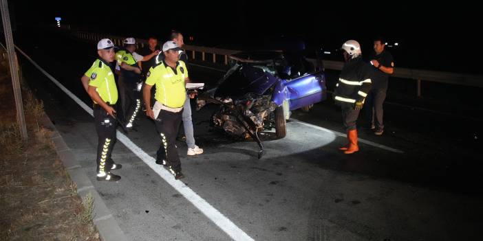 Kazada ağır yaralanan sürücü kurtarılamadı