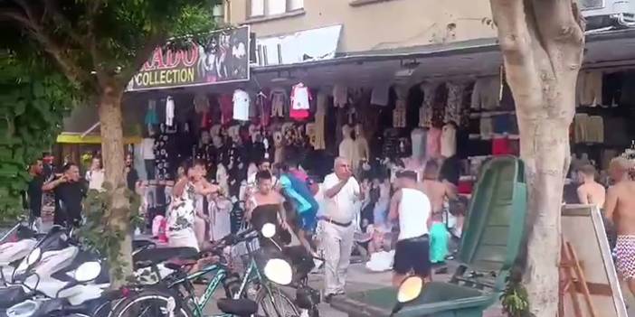 İngiliz turistler ile esnaf birbirine girdi