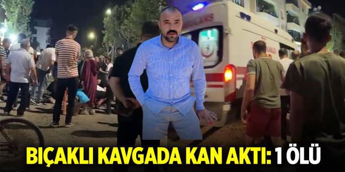 Bıçaklı kavgada kan aktı: 1 ölü