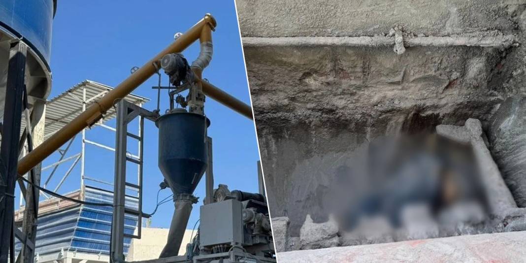 Fabrika işçisi beton mikserine düşerek can verdi 5