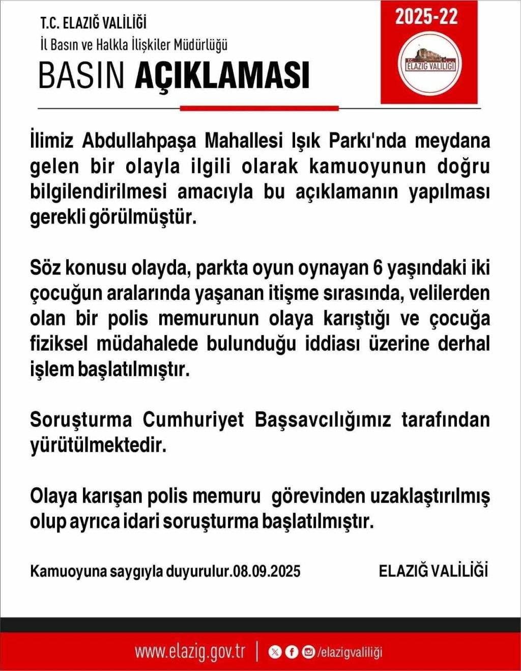 Oğluyla tartışan çocuğa fiziksel müdahalede bulunduğu iddia edilen polis görevinden uzaklaştırıldı 2