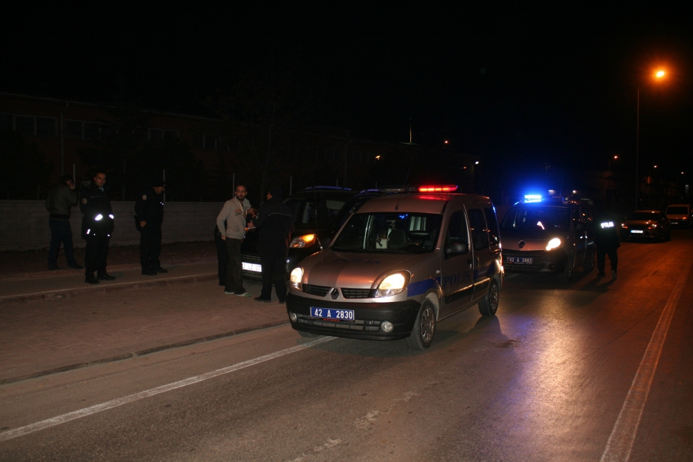 Konya'da polis-şüpheli kovalamacası 4