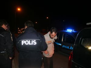Konya'da polis-şüpheli kovalamacası