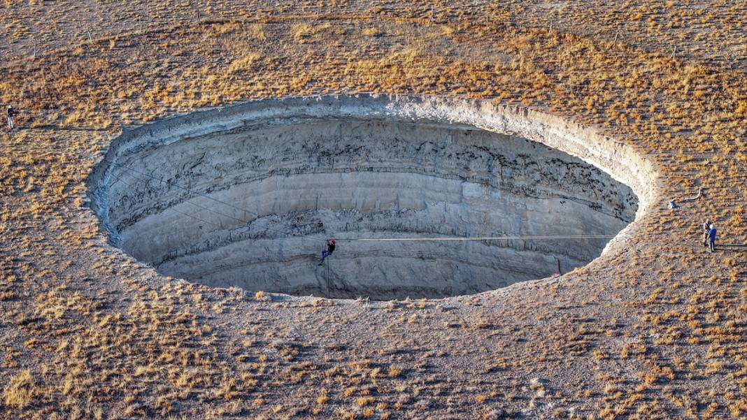 Konya'da dağcılar obruk tehlikesine dikkat çekti 9