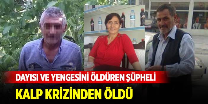 Dayısı ve yengesini öldüren şüpheli, kalp krizinden öldü