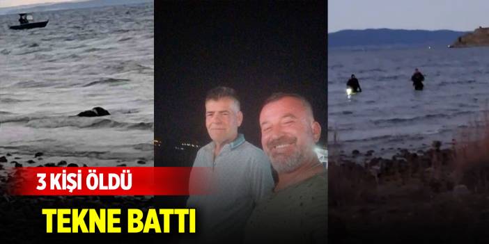 Tekne battı; 3 ölü