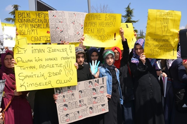 Mısır'daki idam kararları Konya'da protesto edildi 1