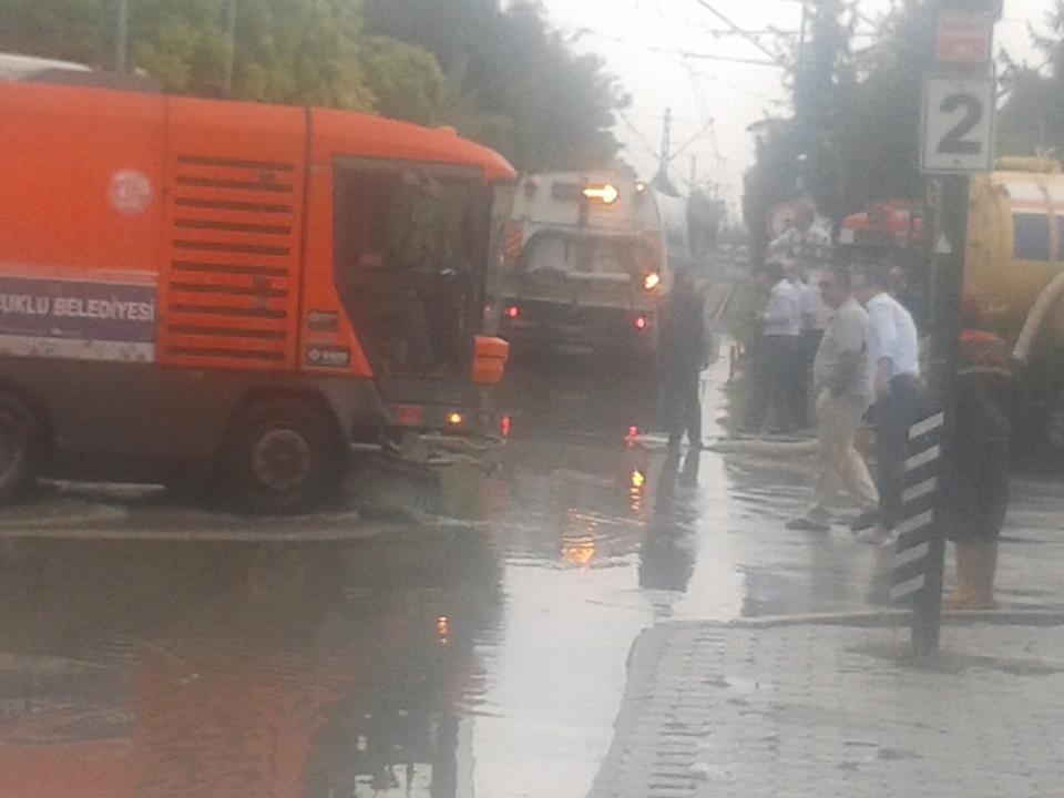 Konya'da yağış tramvay ulaşımını olumsuz etkiledi 2