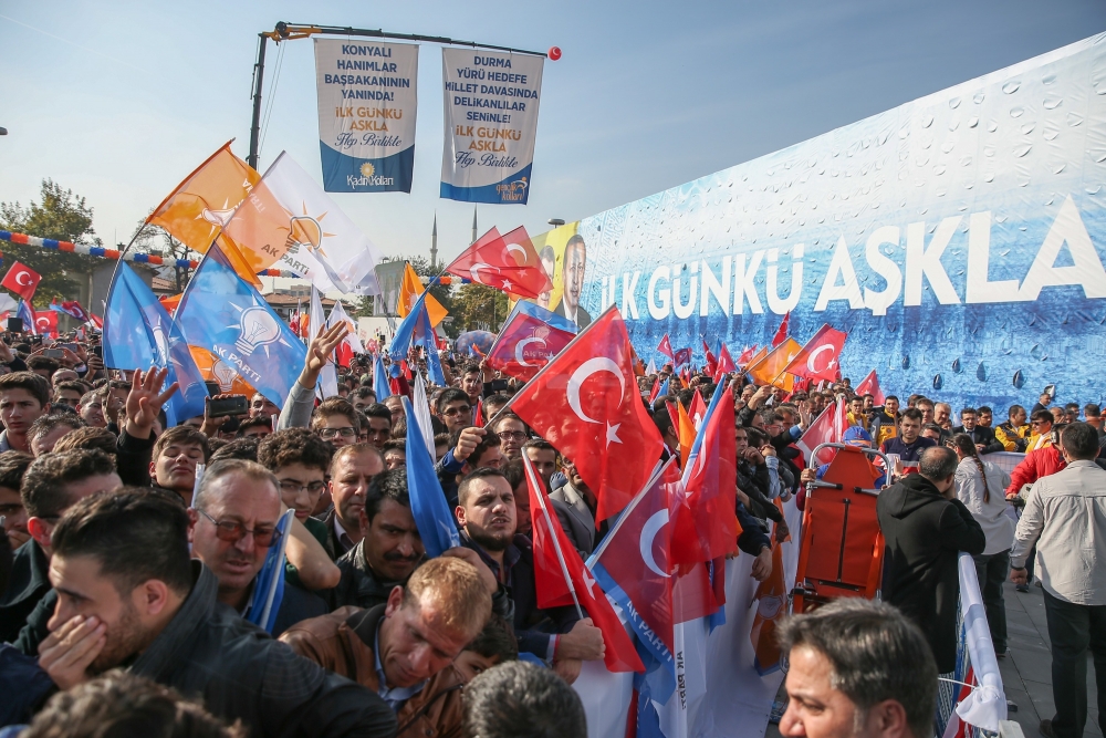 AK Parti'nin Konya mitinginden kareler 12
