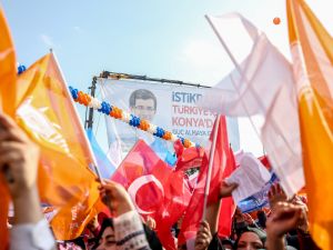 AK Parti'nin Konya mitinginden kareler