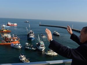 Başbakan Erdoğan'a balıkçı sürprizi