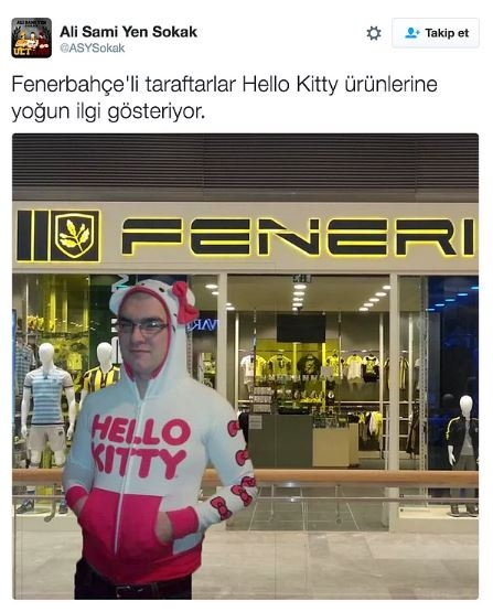 Fenerbahçe'nin Hello Kitty ile anlaşmasının ardından yapılan mizahlar 10
