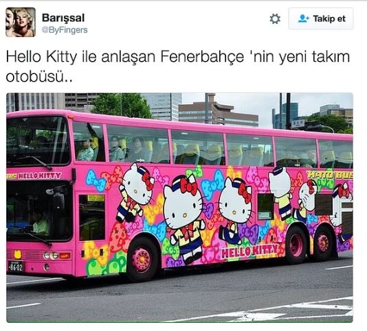 Fenerbahçe'nin Hello Kitty ile anlaşmasının ardından yapılan mizahlar 7