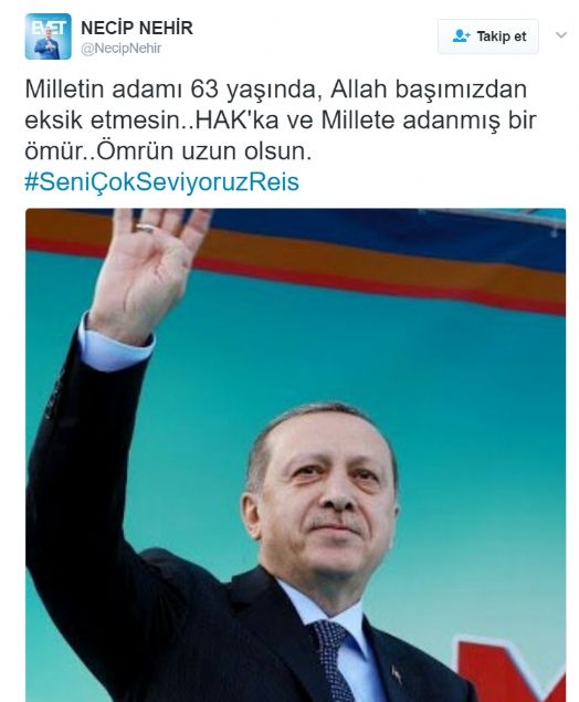 Erdoğan'ın 63.yaşı sosyal medyada geniş yankı buldu 16