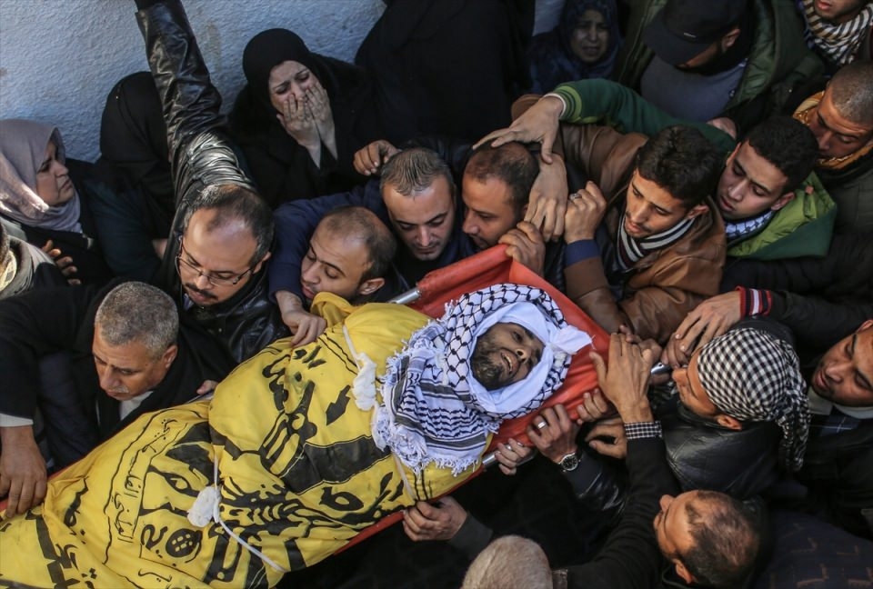 Çığlıklar yükseliyor! Gazze şehitlerini uğurluyor 20