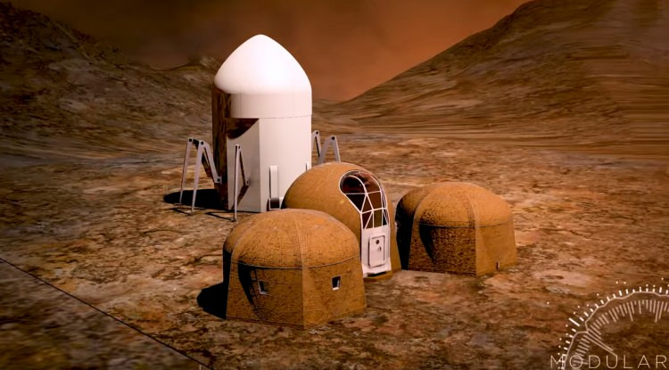 Mars'a yapılacak konut projeleri tanıtıldı 12