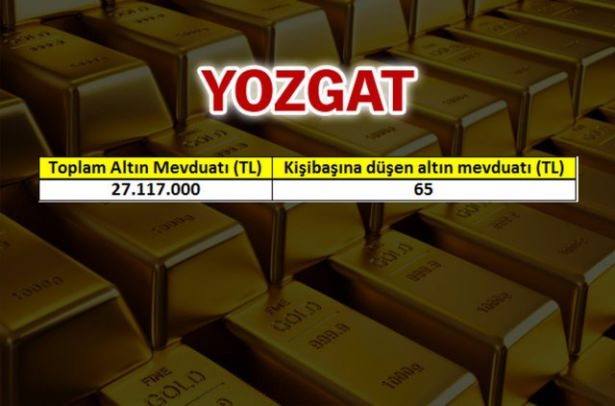 İşte, Türkiye’nin altın zengini illeri! 25