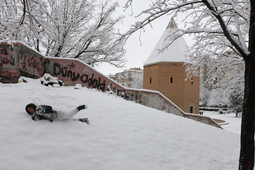 Konya'dan kar manzaraları 10