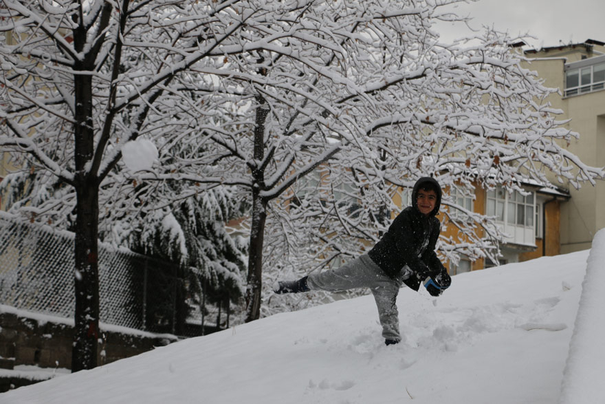 Konya'dan kar manzaraları 9