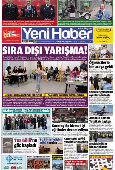 16 Nisan 2025 Çarşamba
