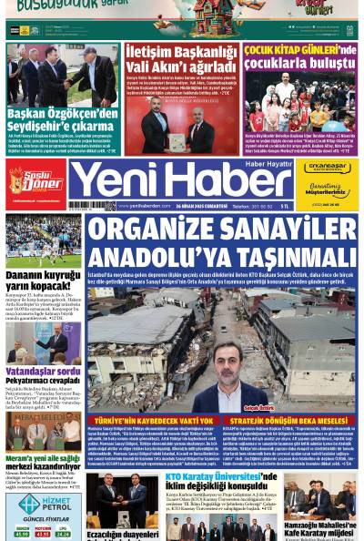 26 Nisan 2025 Cumartesi