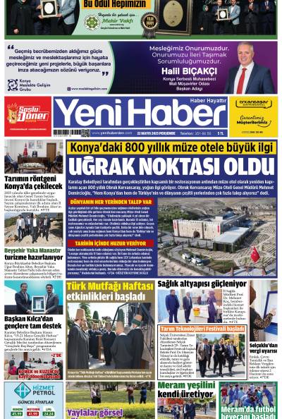 22 Mayıs 2025 Perşembe