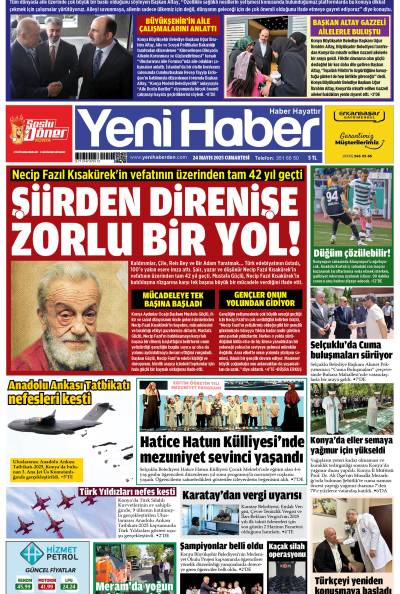 24 Mayıs 2025 Cumartesi