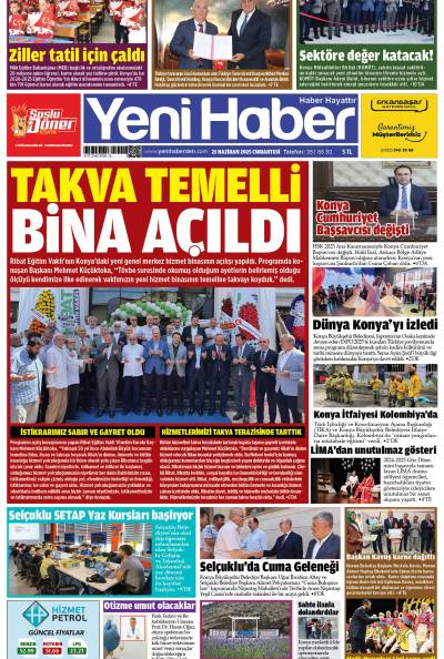 21 Haziran 2025 Cumartesi
