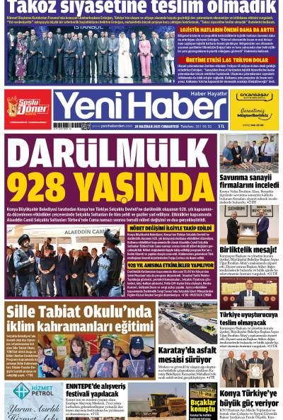 28 Haziran 2025 Cumartesi