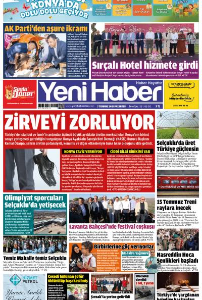 7 Temmuz 2025 Pazartesi