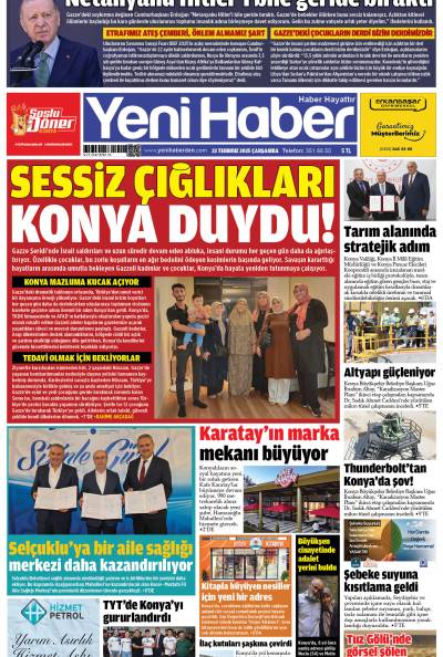 23 Temmuz 2025 Çarşamba