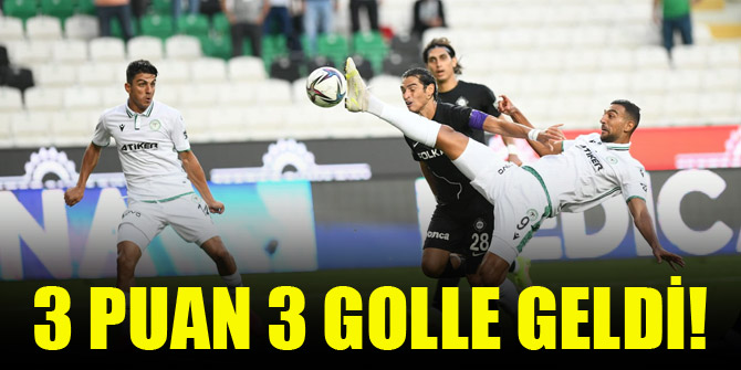 Konyaspor 3 puanı 3 golle aldı!