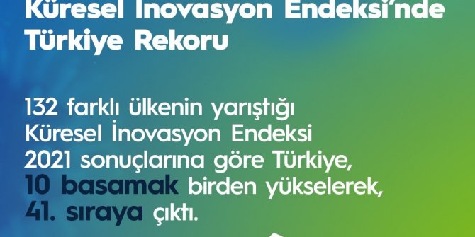 Türkiye, Küresel İnovasyon Endeksi’nde 41’inci sıraya yükseldi