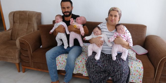 Koronavirüsle başlayan korku, dördüz sevinciyle sona erdi