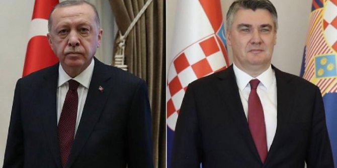 Cumhurbaşkanı Erdoğan, Hırvatistan Cumhurbaşkanı ile görüştü