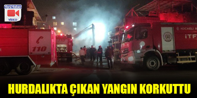 Hurdalıkta çıkan yangın korkuttu