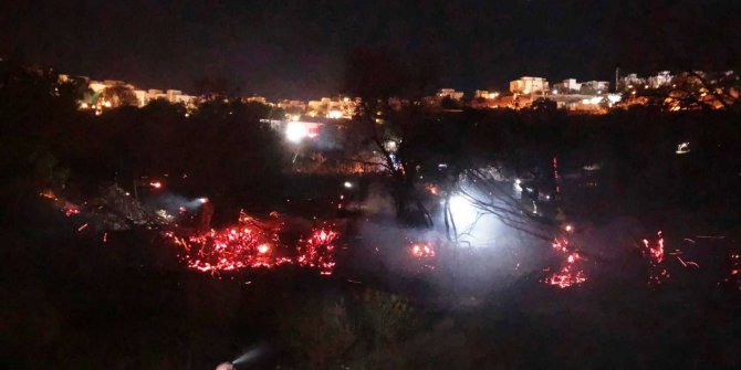 Yangın fırtınaya rağmen kısa sürede söndürüldü