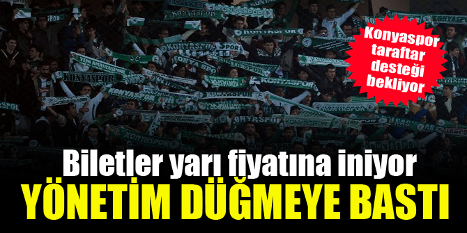Konyaspor bilet fiyatlarında indirime gitti