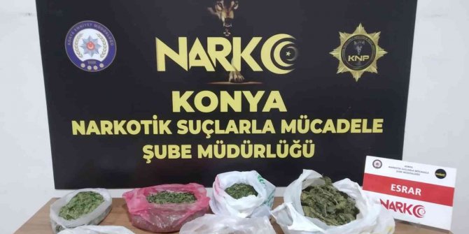 Konya’da uyuşturucu operasyonu: 3 gözaltı